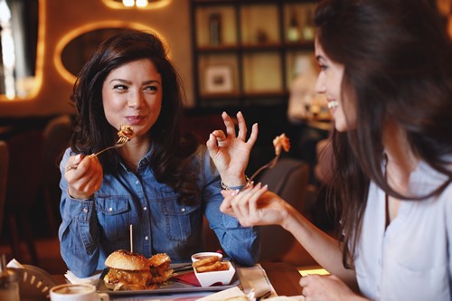 Dining with friends